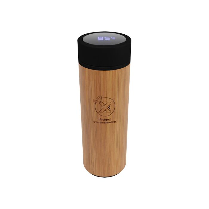 Bambusowa butelka smart o pojemności 500 ml SCX.design D11-Brazowy