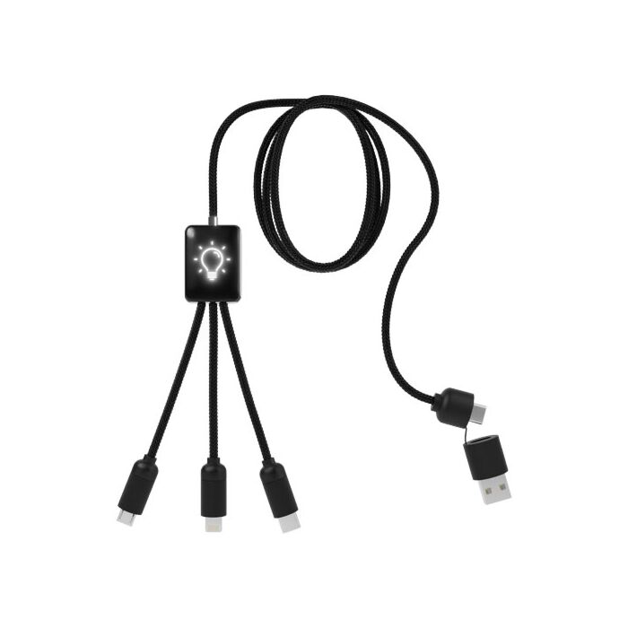 SCX.design C28 długi kabel do łądowania 5 w 1-Czerwony