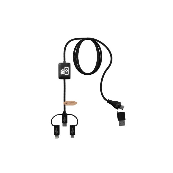 SCX.design C48 CarPlay kabel do ładowania 5 w 1 -Czarny