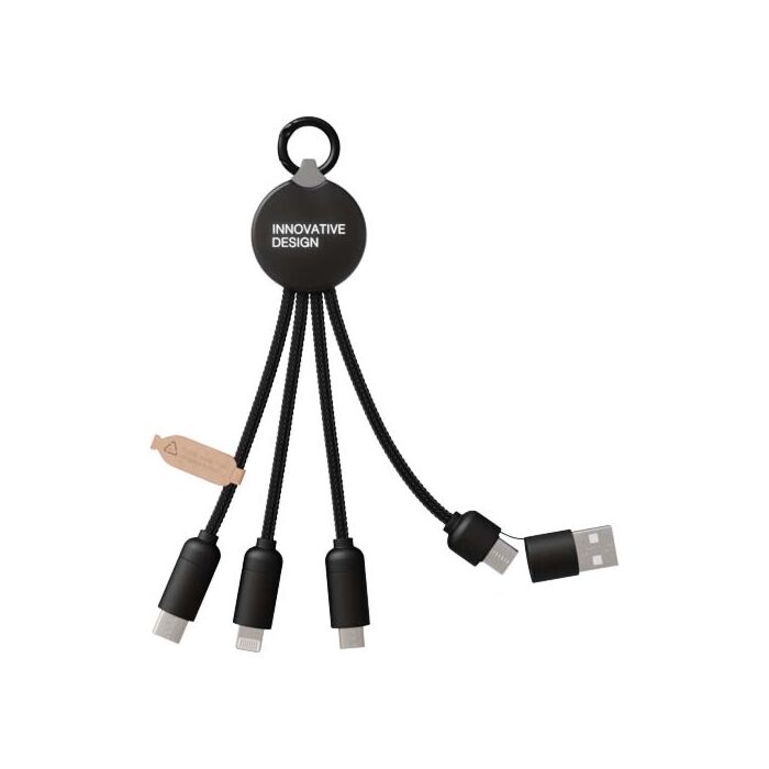 SCX.design C14 kabel do ładowania 5 w 1 o mocy 20 W-Czarny SCX.design C14 kabel do ładowania 5 w 1 o mocy 20 W-Czarny