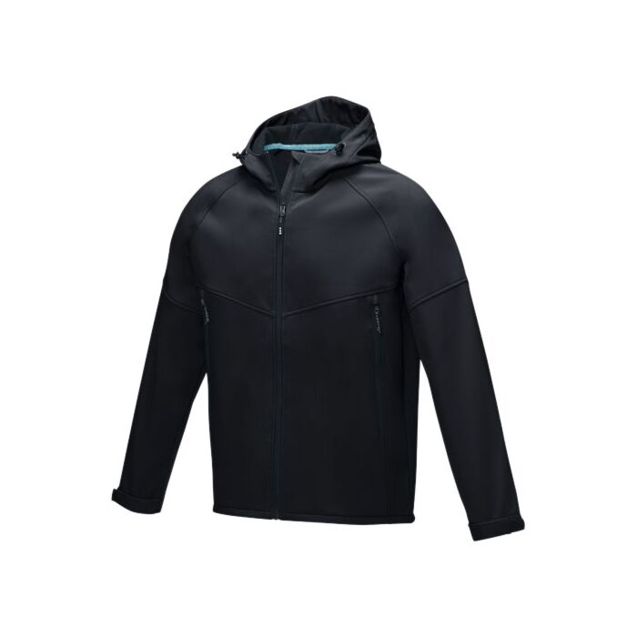 Męska kurtka softshell Coltan z materiałów z recyclingu z certyfikatem GRS-niebieski