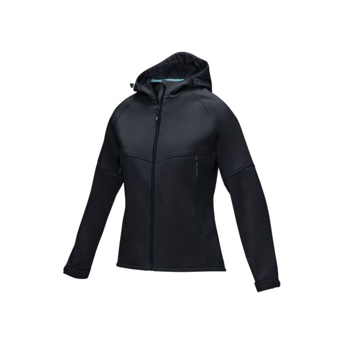 Damska kurtka softshell Coltan z materiałów z recyclingu z certyfikatem GRS-niebieski