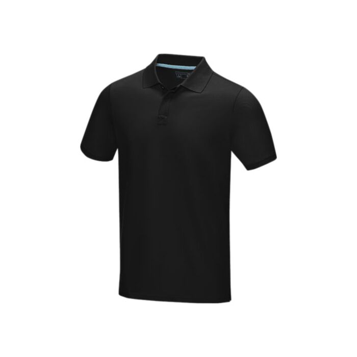 Męska organiczna koszulka polo Graphite z certyfikatem GOTS-Biały