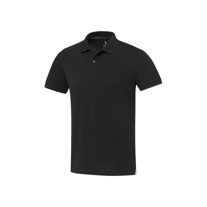 Emerald koszulka polo unisex z recyklingu z krótkim rękawem-Biały