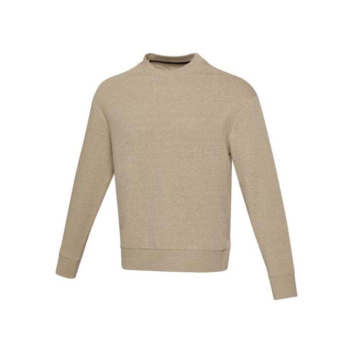 Jet sweter unisex Aware™ z okrągłym dekoltem z materiałów z recyklingu-Oatmeal Jet sweter unisex Aware™ z okrągłym dekoltem z materiałów z recyklingu-Oatmeal