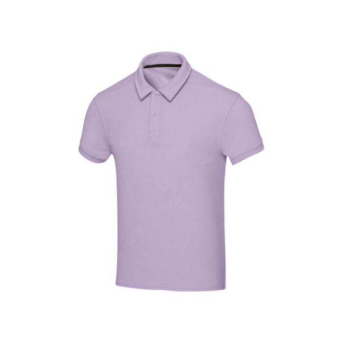 Koszulka polo Akoya z atestem GRS, unisex, z materiału frotte z recyklingu-Liljowy Koszulka polo Akoya z atestem GRS, unisex, z materiału frotte z recyklingu-Liljowy