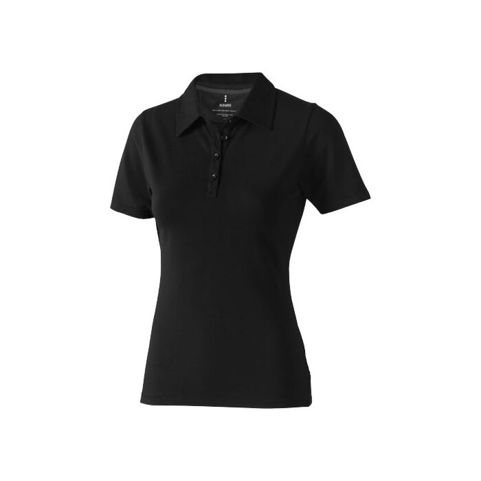 Damskie polo Markham z krótkim rękawem ze stretchu-Biały