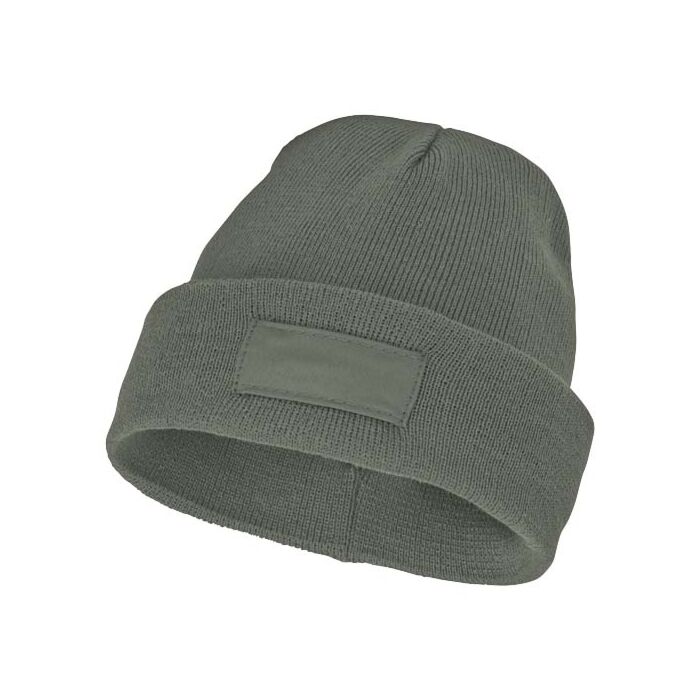 Czapka typu beanie Boreas z naszywką-Zielony