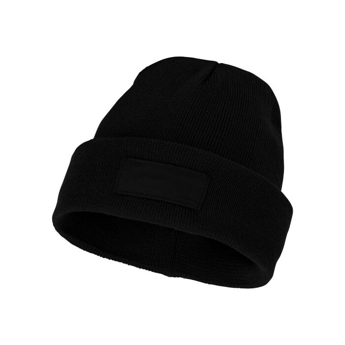 Czapka typu beanie Boreas z naszywką-Biały