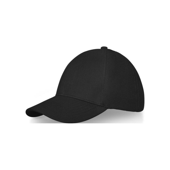 6-panelowa bawełniana czapka Drake z daszkiem typu trucker cap-Biały