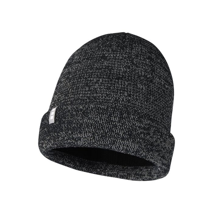 Rigi czapka odblaskowa typu beanie-czarny