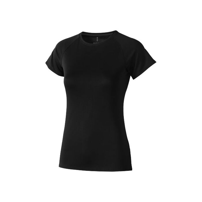 Damski T-shirt Niagara z krótkim rękawem z dzianiny Cool Fit odprowadzającej wilgoć-Biały