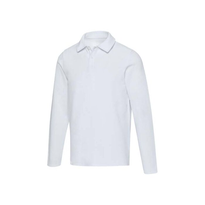 Apollo koszulka polo z długim rękawem, uniseks-Biały