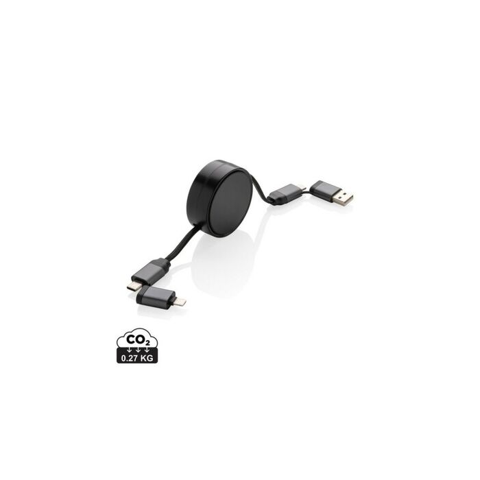 Zwijany kabel do ładowania 6 w 1 Terra Zwijany kabel do ładowania 6 w 1 Terra