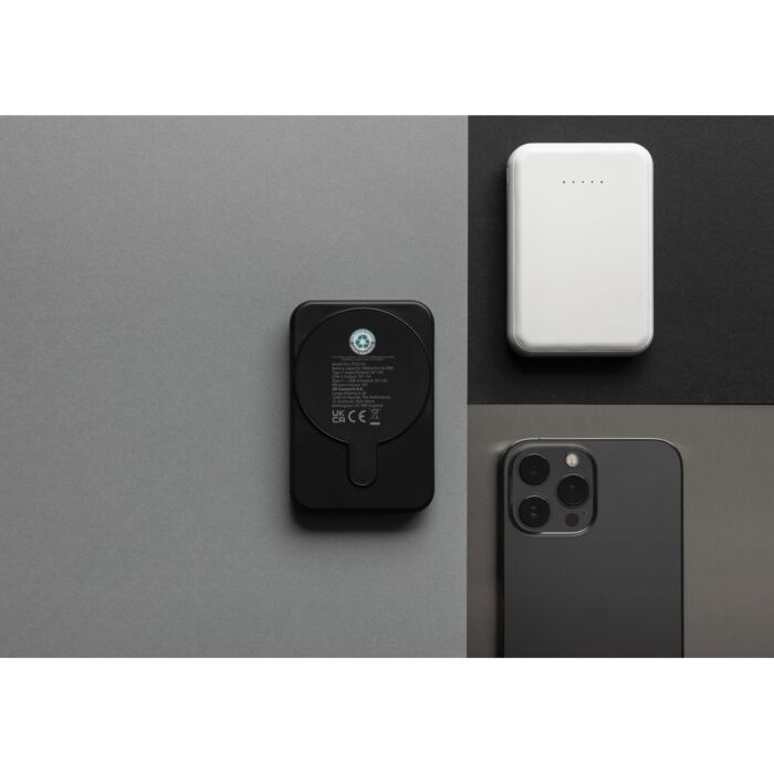 Magnetyczny bezprzewodowy power bank 5000 mAh, 5W Stellar Magnetyczny bezprzewodowy power bank 5000 mAh, 5W Stellar