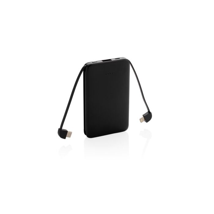Power bank 5000 mAh, zintegrowany kabel 3 w 1