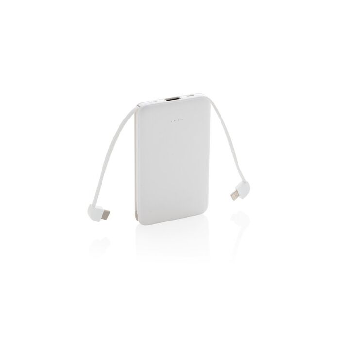 Power bank 5000 mAh, zintegrowany kabel 3 w 1