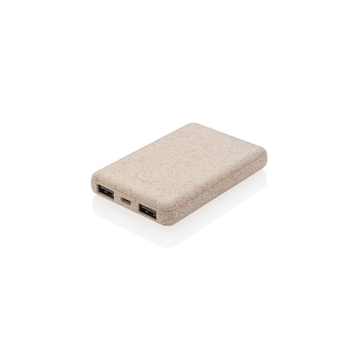 Power bank 5000 mAh ze słomy pszenicznej