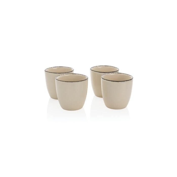 Zestaw kubków ceramicznych 120 ml Ukiyo, 4 el.