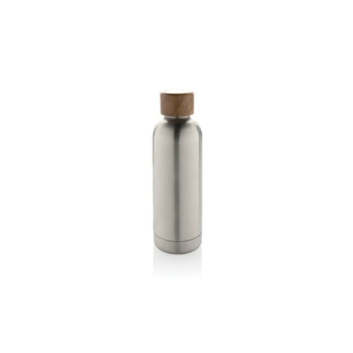 Butelka termiczna 500 ml Wood, stal nierdzewna z recyklingu