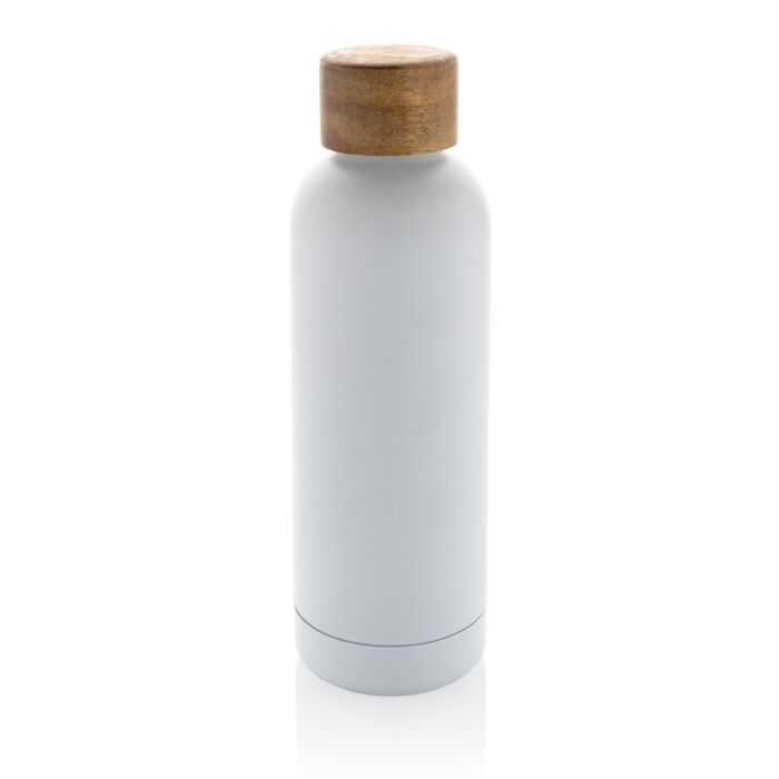 Butelka termiczna 500 ml Wood, stal nierdzewna z recyklingu