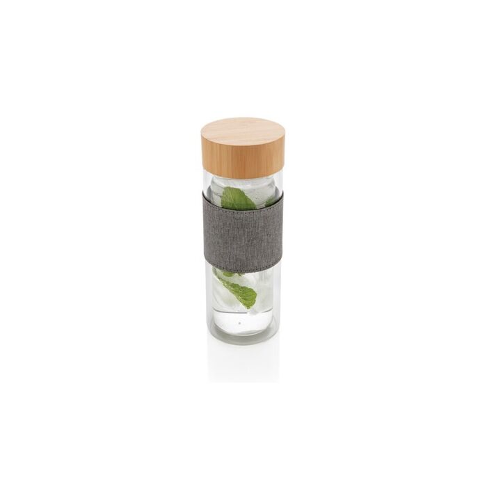 Szklana butelka 360 ml Impact w pokrowcu