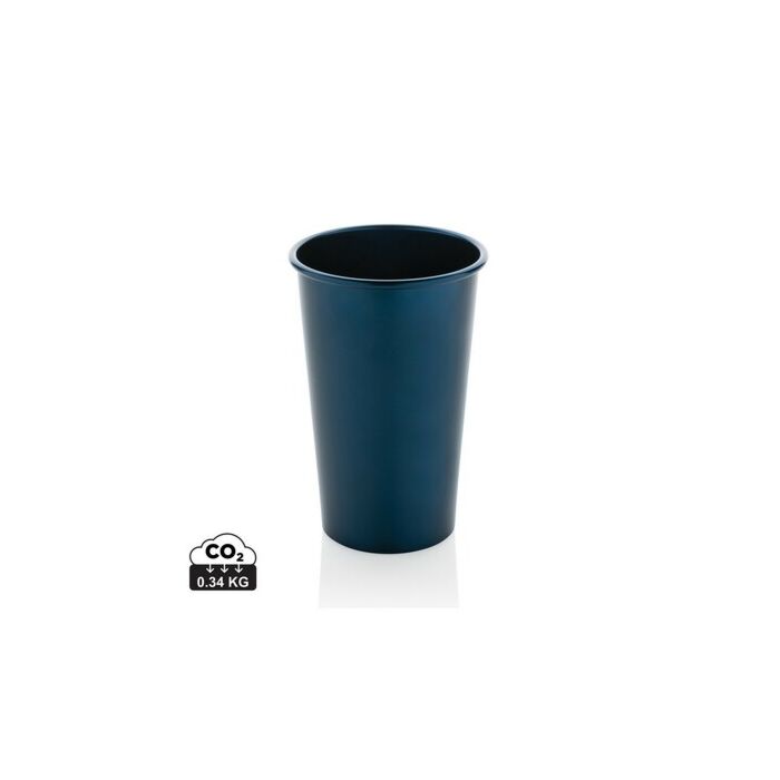 Lekki kubek podróżny 450 ml Alo, aluminium z recyklingu Lekki kubek podróżny 450 ml Alo, aluminium z recyklingu