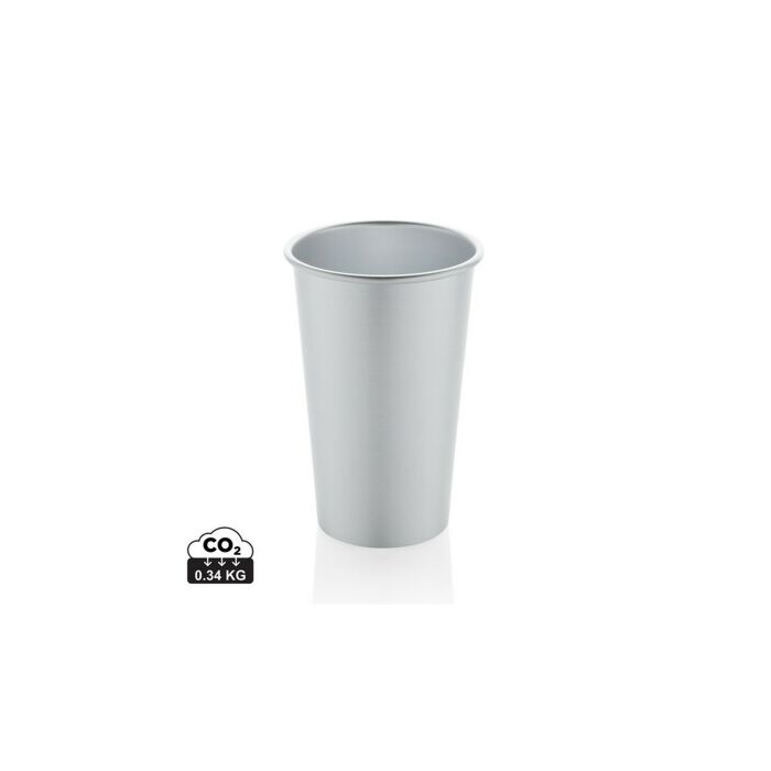 Lekki kubek podróżny 450 ml Alo, aluminium z recyklingu Lekki kubek podróżny 450 ml Alo, aluminium z recyklingu