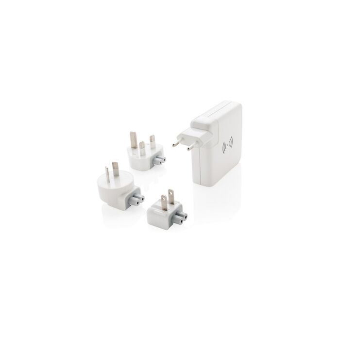 Adapter podróżny, bezprzewodowy power bank 6700 mAh