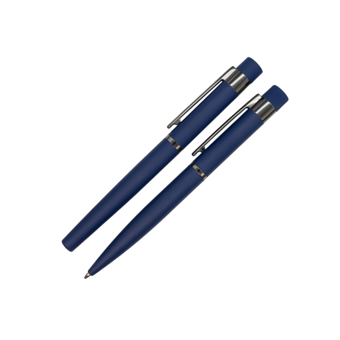 Zestaw piśmienniczy Softis, granatowy