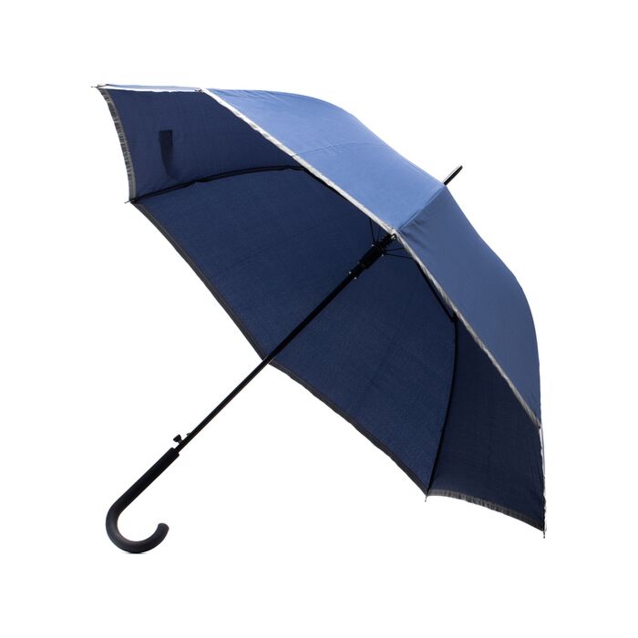 Parasol z taśmą odblaskową Refu, czarny
