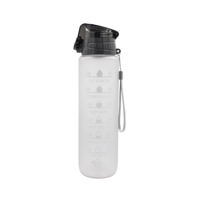 Bidon motywacyjny z tritanu Keepgoing 1000 ml, transparentny Bidon motywacyjny z tritanu Keepgoing 1000 ml, transparentny