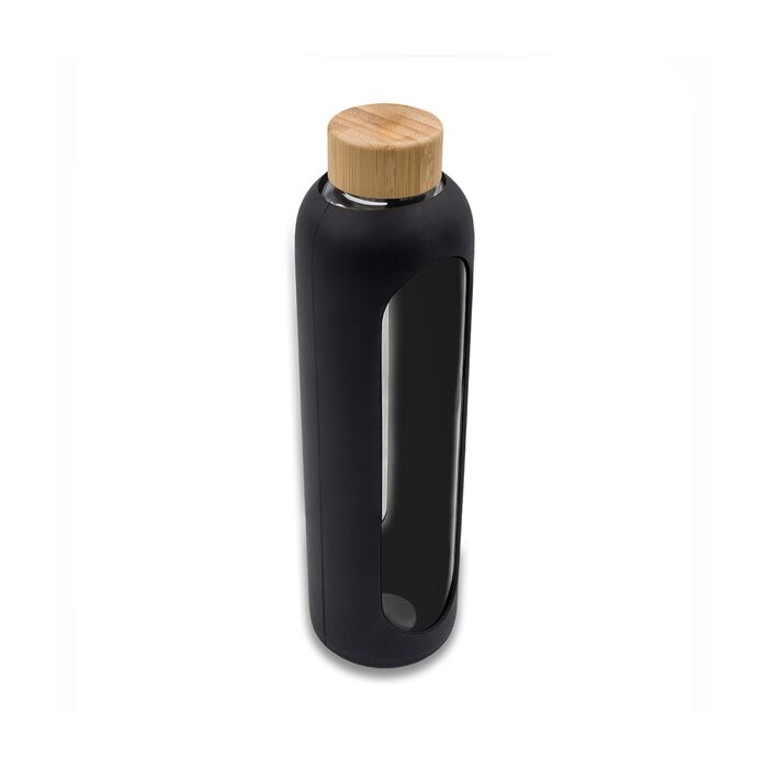 Butelka ze szkła borokrzemowego Richmond 1100 ml, czarny Butelka ze szkła borokrzemowego Richmond 1100 ml, czarny