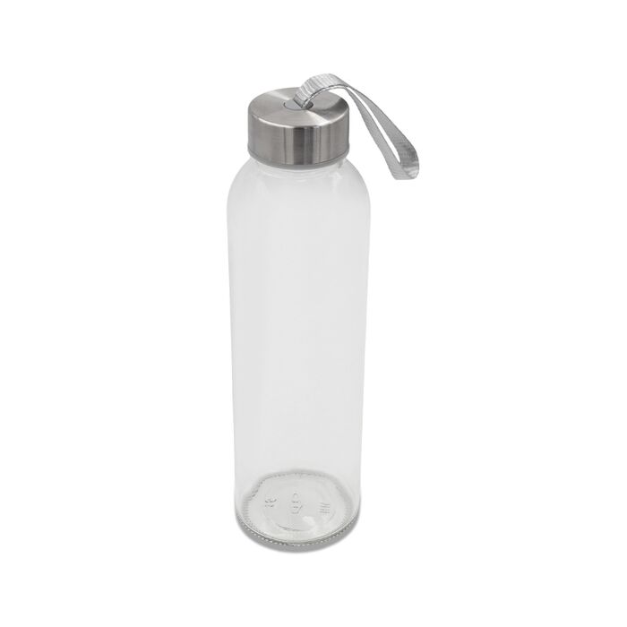 Butelka szklana Aqua Flow 500 ml, transparentny Butelka szklana Aqua Flow 500 ml, transparentny