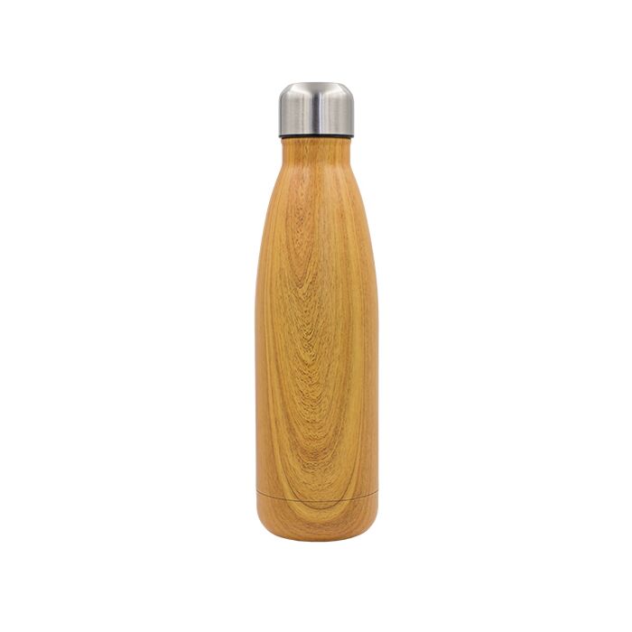 Butelka termiczna Woody 500 ml, brązowy