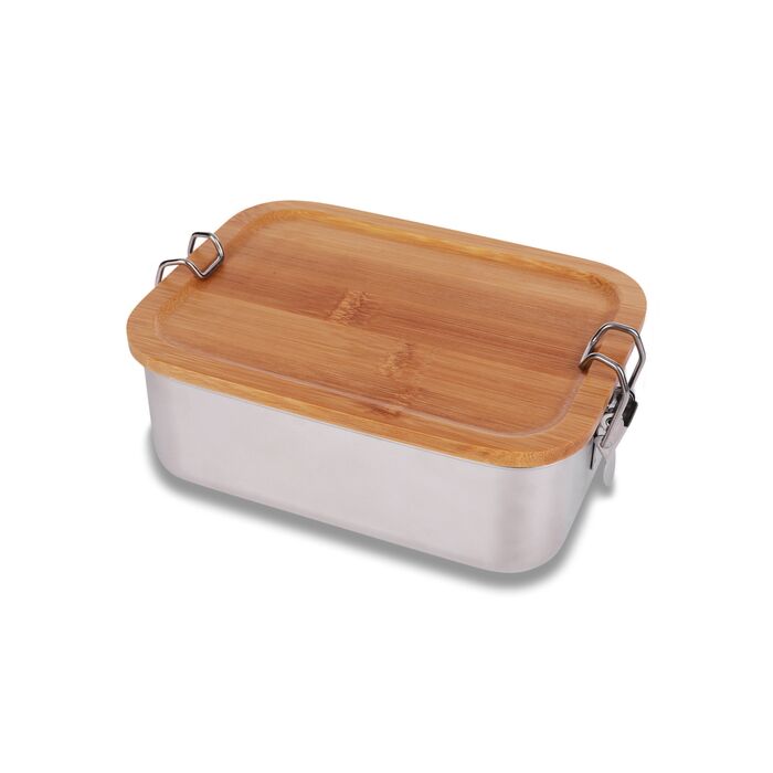 Stalowy lunch box 800 ml Somerton, srebrny - druga jakość Stalowy lunch box 800 ml Somerton, srebrny - druga jakość