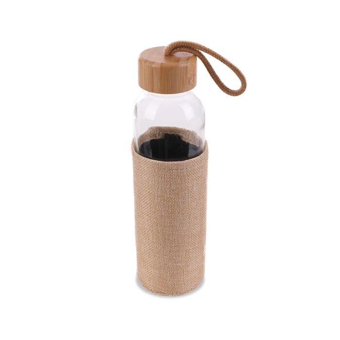 Szklana butelka Aquarius 500 ml, beżowy