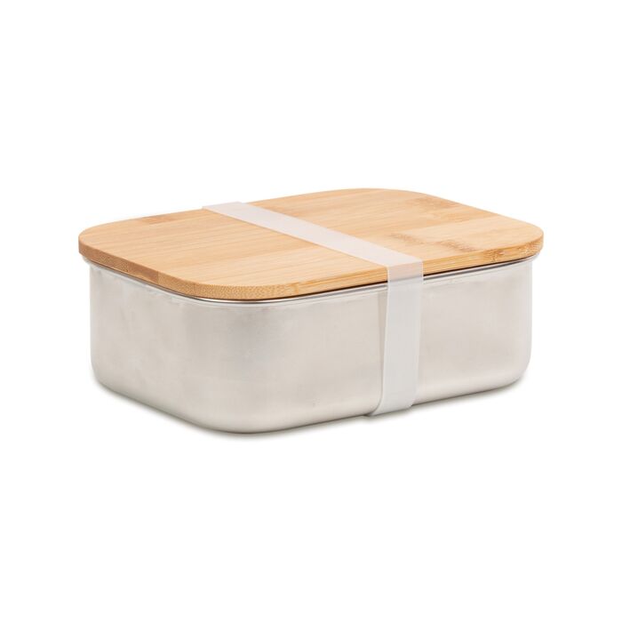 Pojemnik stalowy na lunch 800ml, srebrny