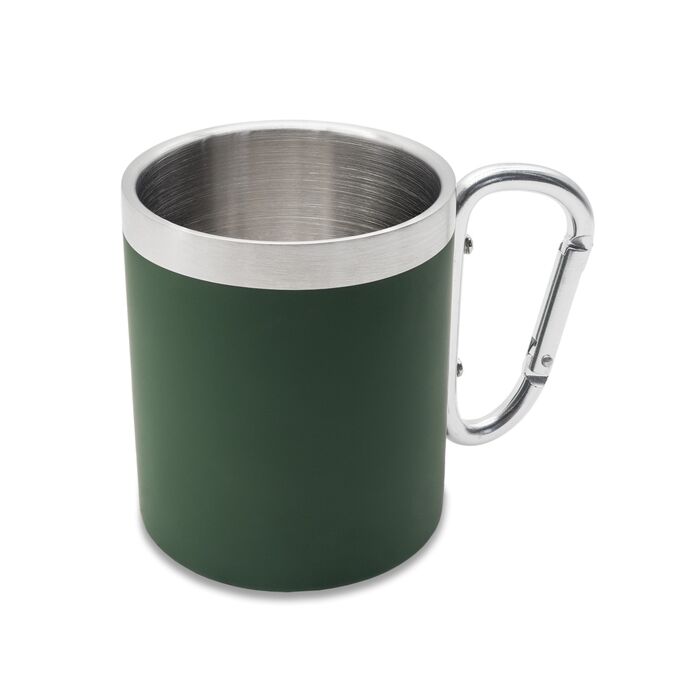 Kubek stalowy Magaro 300 ml, ciemnozielony