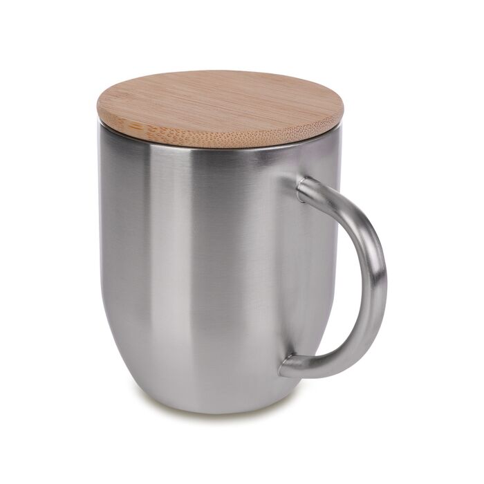 Kubek stalowy Maloy 350 ml , srebrny