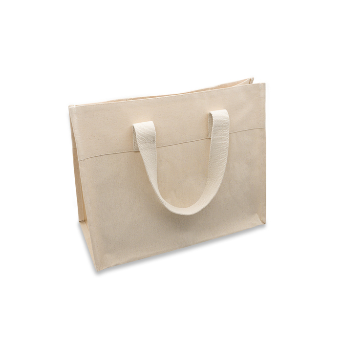 Torba bawełniana z kieszonką Alinea, beżowy