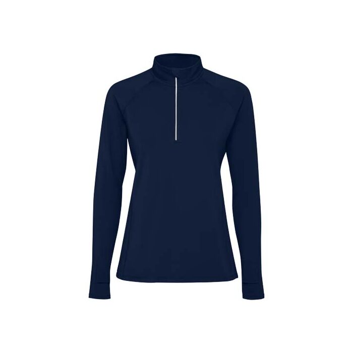 Estambul bluza damska z długim rękawem i zamkiem błyskawicznym na połowie długości-Navy Blue Estambul bluza damska z długim rękawem i zamkiem błyskawicznym na połowie długości-Navy Blue