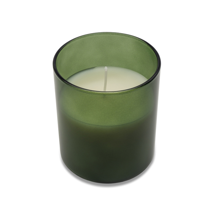 Świeca zapachowa w szkle Bloom, ciemny zielony