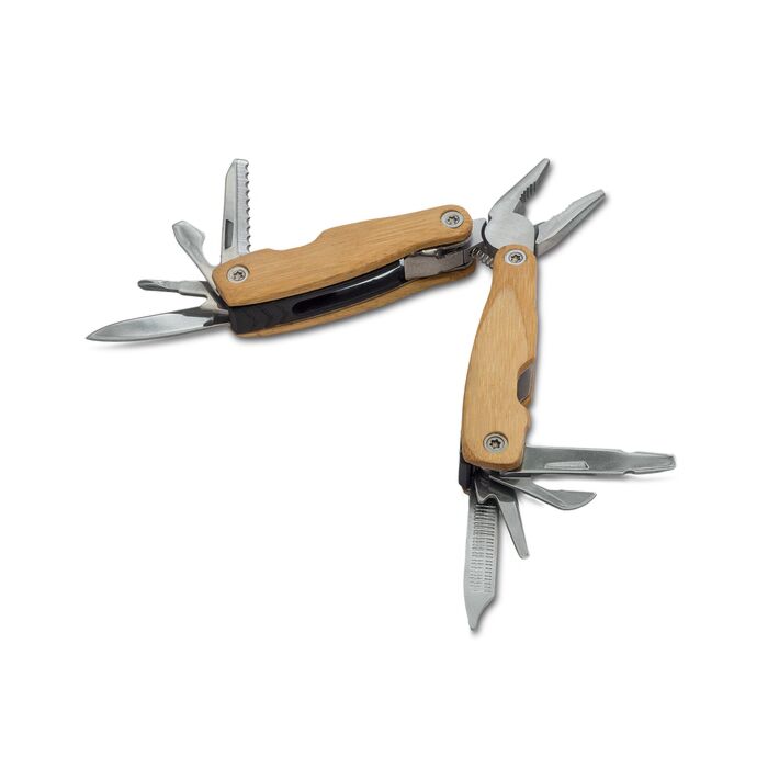 Mini multitool Exton, brązowy