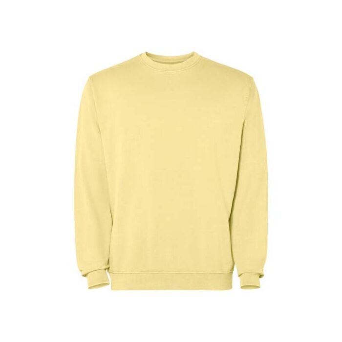 Jaya sweter unisex z okrągłym dekoltem-Żółty