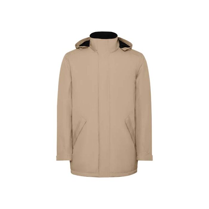 America męska ocieplana kurtka typu parka-Dark Sand America męska ocieplana kurtka typu parka-Dark Sand