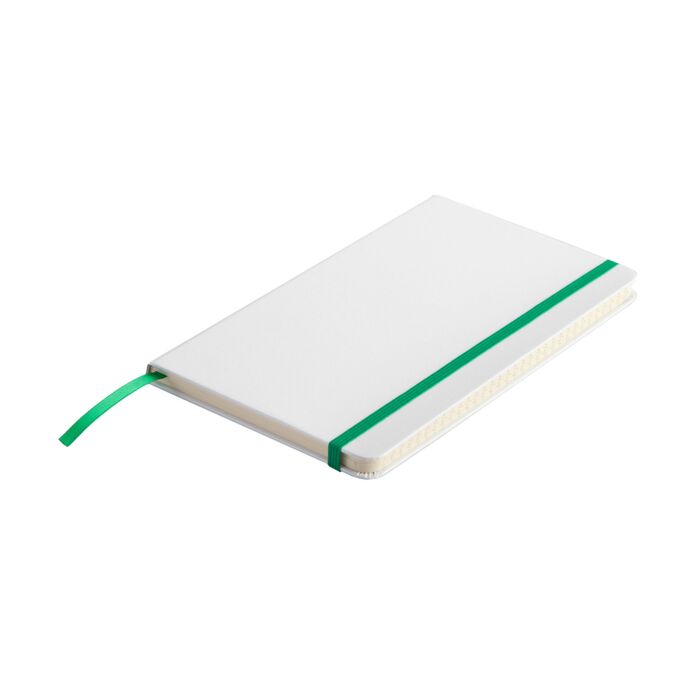 Notatnik Carmona 130x210-80k linia, zielony-biały