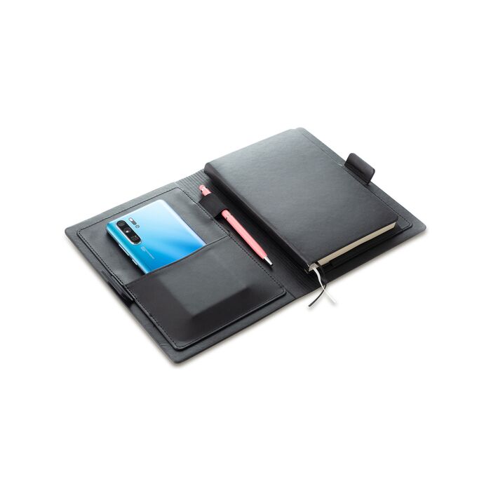 Organizer z notesem Sannat, czarny Organizer z notesem Sannat, czarny