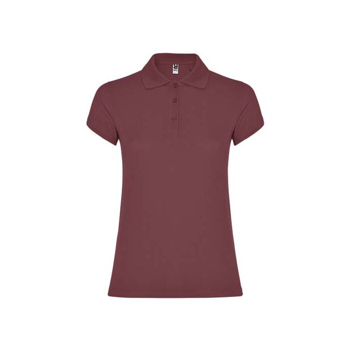 Star koszulka damska polo z krótkim rękawem-Berry Red