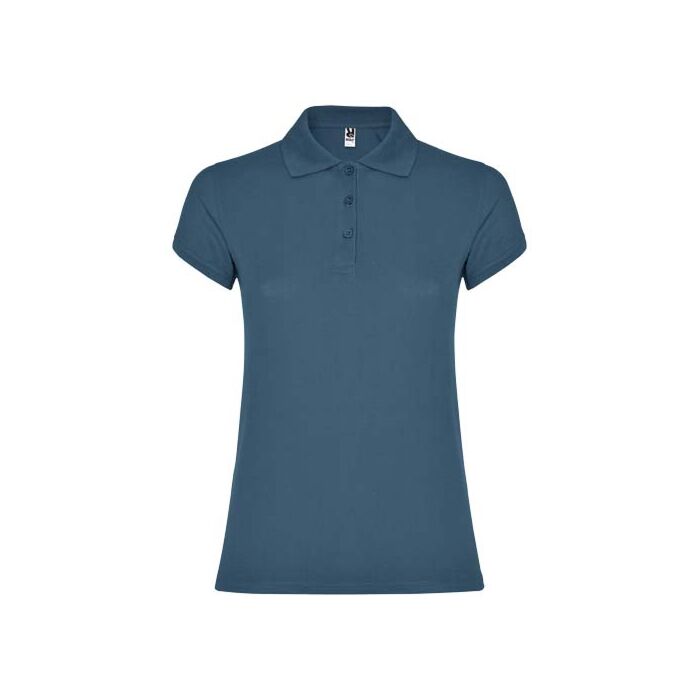 Star koszulka damska polo z krótkim rękawem-Storm blue